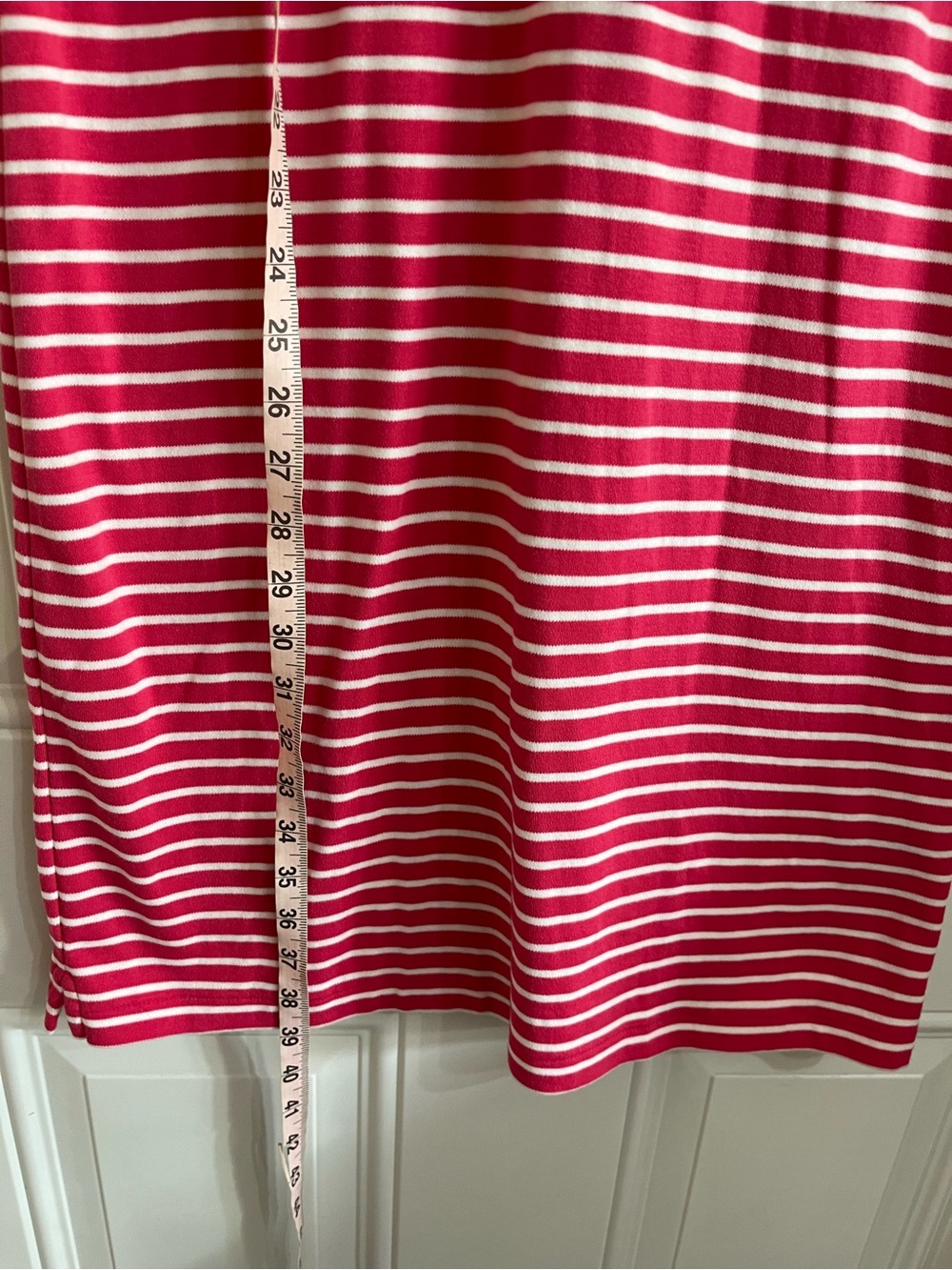 Ralph Lauren Striped Cotton Polo Dress Women’s L Pink White Preppy Blue Pony - Picture 6 of 8